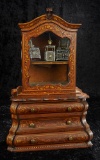 Continental Wooden Cupboard with Inlay Designs 800/1100