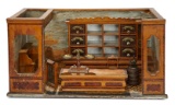 German Wooden Doll House Store with Office by Christian Hacker 1800/2800