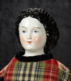 German Porcelain Lady with Unusual Braided Coronet 800/1100