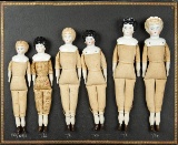 German Sample Board with Porcelain Dolls 500/800