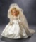 Composition Bride in Ivory Satin Gown with Original Box 600/900