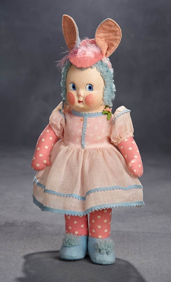 Rare Cloth "Bunny Belle" with Polka Dot Body and Delightful Costume 600/800