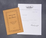 1939 Letter from Dr. Dafoe, and Booklet from Administering Angels 200/300