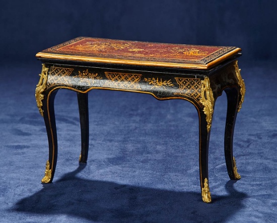 French Maitrise Model Game Table with Chinoiserie Decorations 800/1200