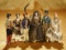 Six Rare Early Miniature Wooden Dolls in Original Costumes 1200/1600