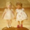 Rare, Pair, French Miniature Leather Dolls  800/1100