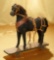 German Pull-Toy Horse with Elaborate Leather Harness 400/600