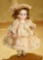 German All-Bisque Miniature Doll with Rare Painted Brown Boots 300/400