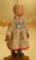 French Cloth Doll by Madame Paderewski with Original Medallion 600/900