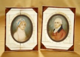 English Miniature Portraits of Honorable and Mrs. Edward Perceval by John Smart 1200/1600