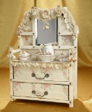 Dainty French Toilette Table with Porcelain Wash Set 500/800