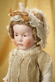 Rare German Bisque Painted Eye Art Character, 