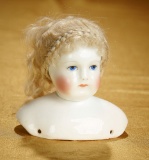 Rare French Porcelain Swivel Head Poupee by Rohmer 1100/1500