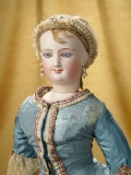 Gorgeous French Bisque Deposed Smiling Poupee, L Model, by Leon Casimir Bru 3800/4900