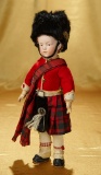 German Bisque Pouty Character in Original Scottish Costume by Gebruder Heubach 500/700