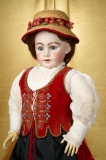 Grand German Bisque Child, 939, by Simon and Halbig in Folklore Costume 1200/1500