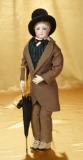 French Bisque Poupee by Gaultier in Gentleman's Costume 2500/3500