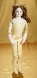 French Bisque Poupee with Rare Wooden Body and Bisque Arms 2500/3500