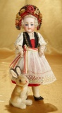 Rare German Bisque Child Doll, Model 905, in Original Costume 1100/1400