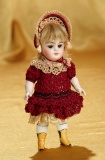 German All-Bisque Miniature Doll with Yellow Ankle Boots 300/500