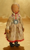 French Cloth Doll by Madame Paderewski with Original Medallion 600/900