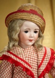 Rare French Bisque Art Character by SFBJ with Unusual Expression 800/1100