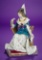 German Porcelain Figurine of Seated Lady with Falcon Medieval Series of Dressel & Kister 1100/1500