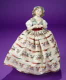 German Porcelain Half-Doll Pincushion 