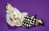 Porcelain Theatrical Figure with Rare Gold Accents and Maker's Mark 400/600