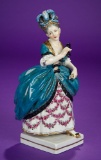 German Porcelain Lady with Elaborately Ornamented Hair by Dressel & Kister 400/500