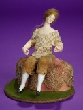 French Bisque Doll in Original Pincushion Presentation with Boutique Label 400/600