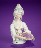 German Porcelain Half-Doll 