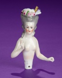 Petite German Porcelain Half-Doll 