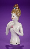 German Porcelain Half-Doll with Medallion Coronet 300/400