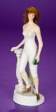 German Bisque Bathing Beauty in Rare Sculpted Costume by Galluba & Hoffman 500/800