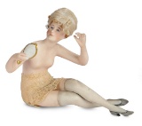 German Bisque Bathing Beauty with Hand Mirror by Galluba & Hoffman 300/500