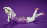 German Porcelain Bathing Beauty in Purple Swimsuit 300/500