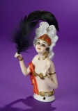 German Porcelain Half-Doll in the Theda Bara Manner  400/500