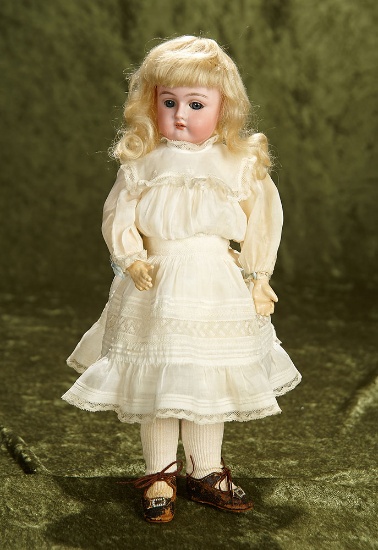 13" Beautiful German bisque child, model 79, by Handwerck, original wig, body, costume. $500/700