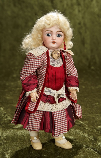12" German bisque child, 1079, by Simon and Halbig in appealing petite size. $400/500
