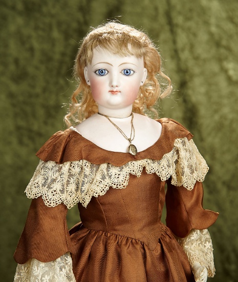 23" French bisque poupee by Gaultier with beautiful eyes. $1600/1800