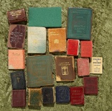 Collection of antique and vintage miniature books. $300/400