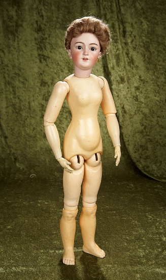 28" German bisque lady doll, model 1159, by Simon and Halbig with original lady body. $1600/2200