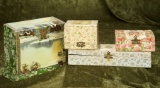 Four decorative dresser boxes, early 1900s. $300/400