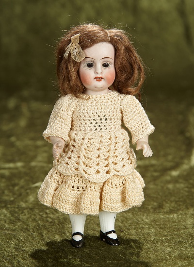 7 1/2" German all-bisque miniature doll, model 208, by Kestner. $400/500