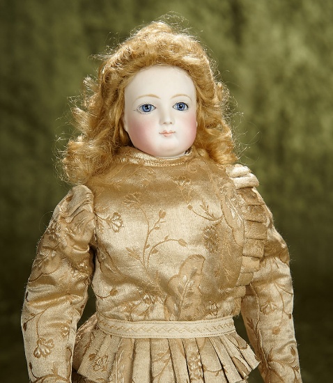 16" Beautiful French bisque poupee attributed to Jumeau. $1100/1500