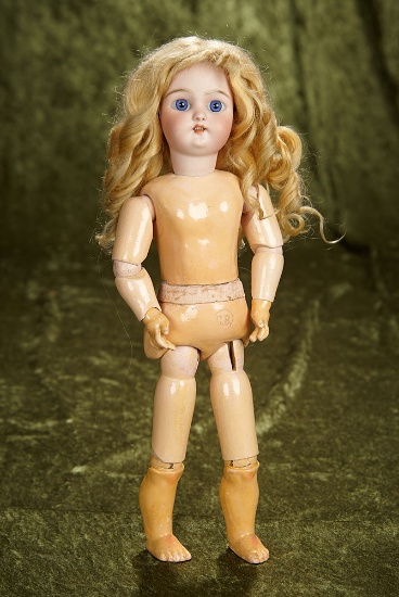 13" German bisque child, 1078, by Simon and Halbig with rare body. $600/900
