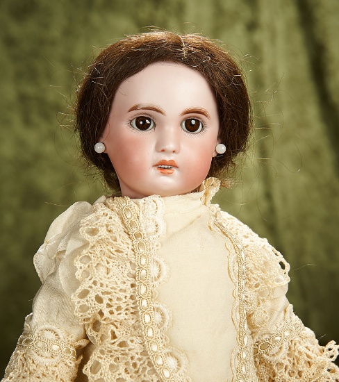 16" French bisque bebe, 1907, by SFBJ/Jumeau. $500/700