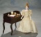 German Bisque Dollhouse Lady with Furnishing and Accessories 400/600