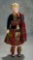 German Bisque Doll with Sculpted Hair and Elaborate Scottish Costume 800/1000